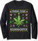 Ugly Christmas Frohe Highnachten Marihuana Weed Geschenk Langarmshirt