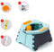 Siège de Pot Portatif pour Enfant Honboom | Pot de Voyage pour Enfants | Siège de Toilette Pliant | Siège de Pot Intérieur et Extérieur (Bleu)