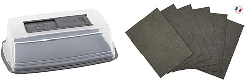 Tefal J3020414 Cave à Fromages, Plastique - 31 x 19 x 9 cm - 6 filtres - Transparent & Recharge 6 Filtres Cave Fromage SEB