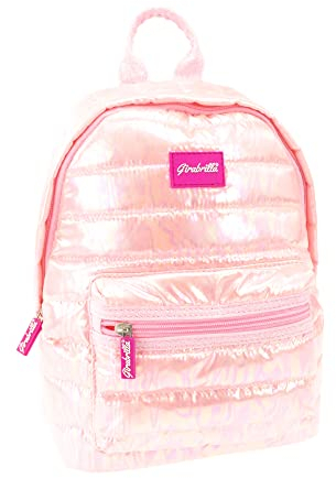 Girabrilla Nice Group Zaino Casual Puffer da Scuola per Bambine e Ragazze, Effetto Piumino, Colore Rosa, Taglia Unica, 19010