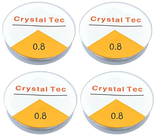4 Pezzi 0.8mm di Filo Elastico Trasparente per Bracciali, per Appendere Decorazioni, Filo per Perline Resistente e Durevole per Collane