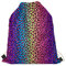 HELLHERO Turnbeutel mit Kordelzug, Rucksack für Kinder, Damen, Herren, Reisen, Sport, Regenbogenfarbener Leopardenmuster, One size