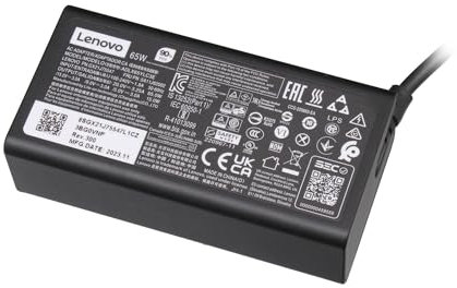Lenovo 02DL153 Original USB-C Charger 65 Watts Rounded for ThinkPad 13 (20GJ), (20J2/20J1), Chromebook (20GL/20GM), X1 Carbon 5th Gen (20HR/20HQ)