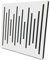 Bluetone Acoustic WaveFuser Wood - Akustikplatten aus Naturholz - Akustikpaneele - akustikschaumstoff 50x50cm (Weiß)