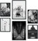 Nacnic Set 6 Paris Bilder - Wandbild Kunstdruck Deko Posters & Plakate - Inneneinrichtung im Kunstgalerie - A3 und A4 - Mit schwarzem Rahmen