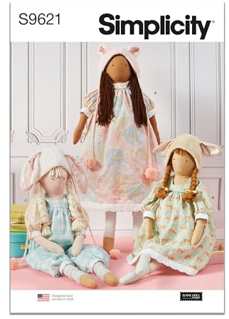 Simplicity SS9621OS Dolls and Clothes OS (One Size Only)