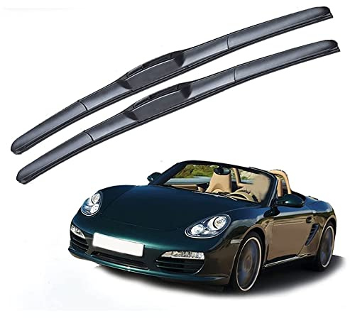 NINAI Car Front Windshield Wiper Blades for Pors-che Boxster Cayman 987 987C 2005-2012, Windscreen Wiper Blades Wiper Arm Brushes Cutter Window Wiper Wipers Accessories