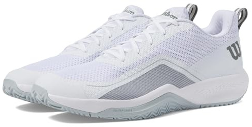 WILSON Men's Rush Pro Lite Sneaker, White/Pearl Blue/Monument, 9.5 UK