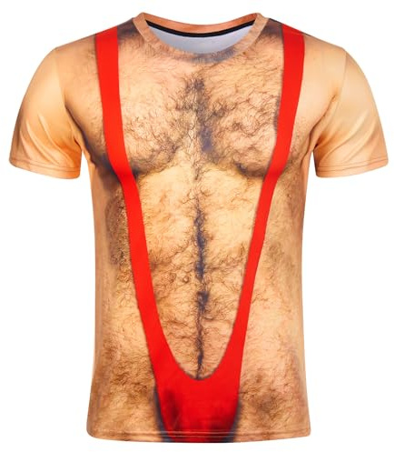 RAISEVERN T Shirt Uomo Stampa 3D Unisex Maglietta Divertente Maglia, S-XXL