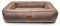 Lepuspet Rio Orthopedic Hundebett, Waschbar, rutschfest Hundekorb mit Memory Visco-Kissen für Winter und Sommer, ideal für große Hunde bis 25 kg (M 80x55x17 cm), braun