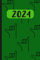2024 pocket planner: Hang loose weekly agenda