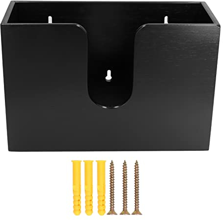 Glomora Papierspender Wand, Papiertuchspender, Bambus-Papierhandtuchspender – Elegante Bambus-Serviettenbox Tischspender Ohne Bohren,Für Arbeitsplatte Wandmontage