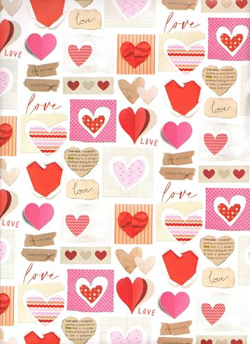 ARKRAFT Geschenkpapier Set 3 Blatt XXL 90 x 65 cm Kunststofffreie Verpackung Papier FSC (18-9318)