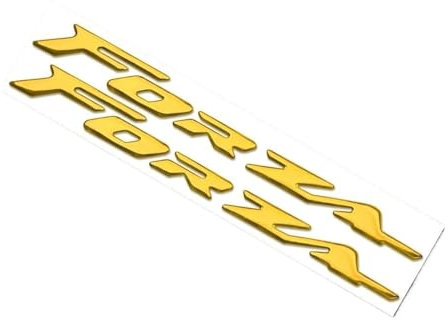 PUCIO 3D Forza Emblem Abzeichen Aufkleber Für Honda Forza 125 300 Logo Mark Symbol Seitenverkleidung Horizont (Farbe : Gold, Size : Normalcy)