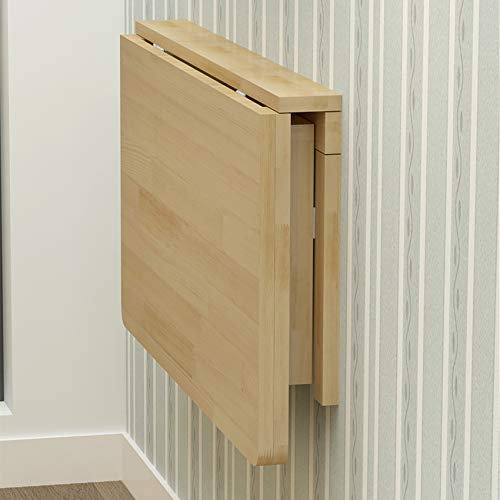 Klappbarer Wandtisch aus massivem Holz, herunterklappbare Computer-Arbeitstisch-Werkbank aus Holz, hängende Bücherregal-Stehtische aus Kiefernholz für Arbeitszimmer, Schlafzimmer, Badezimmer