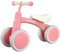 Itslife Kinder Laufrad ab 1 Jahr, Baby Lauflernrad für 12-36 Monate mit 4 Räder, Balance Bike ohne Pedal, Erst Rutschrad Fahrzeug für Jungen und Mädchen, Geschenke für 1 Jahre Kleinkind, Rosa