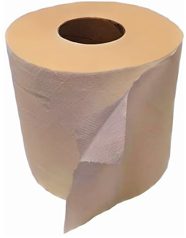 Lot de 6 rouleaux de papier buvard industriel naturel/kraft double couche Haute absorption et résistance Idéal pour cuisines, restaurants, bureaux et salles de bains Sanjoma Chemical Solutions