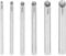 Fyearfly Piercing Receiving Tube, 6 Stück Piercing Empfänger Edelstahl, 4mm-10mm,Piercing Nadel Einführhilfe Werkzeug für Nabel, Nase, Ohr, Mund