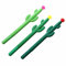 RYGRZJ 5PCS Kaktus Gel Stift 0,5mm Schwarz Tinte Cartoon Kugelschreiber Nette Schreibwaren Liefert Büro Griff Kreative Schule Und neuartige