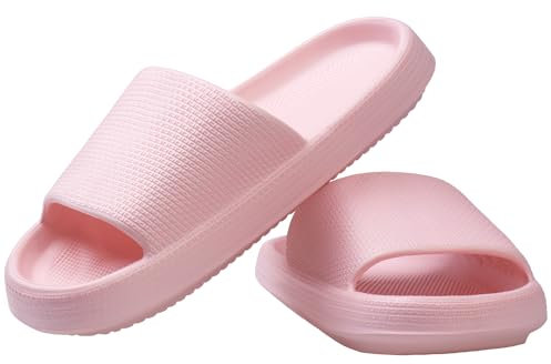 Ciabatte da uomo e donna Cozy Slipper antiscivolo Ciabatte da bagno Eva Nuvole Sandali soffici Nero/Rosa 36-45, Colore: rosa., 36/37 EU