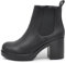 IF Fahion Scarpe Da Donna Tronchetti Stivali Stivaletti Chelsea Elasticizzati Con Zip Zeppa Platform WZ688-99 Nero N.36