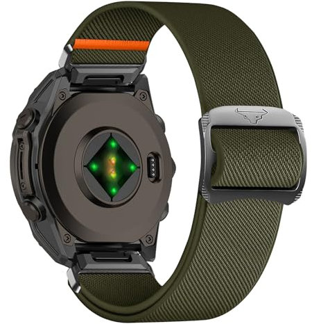 KoGiio Armband QuickFit 26mm für Garmin Instinct 3 Solar 50/Instinct 3 AMOLED/Fenix 8/Enduro 3/Descent Mk3i/Tactix 7 AMOLED - Uhrenarmbänder Ersatzarmband Nylon