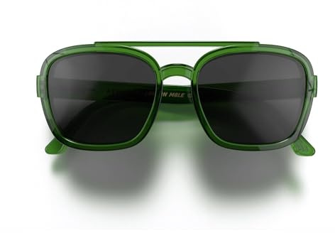 LONDON MOLE® Kennedy Sonnenbrille | Coole Pilotenbrille | Doppelsteg-Fassung | Herren Damen Unisex | Federgelenke