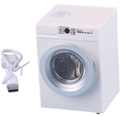 Sharplace 1:12 Puppenhaus Waschmaschine für Miniaturspielzeug und Raumgestaltung, Weiß
