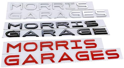 USSAY 3D Aufkleber Auto für Mg Morris Garages Auto Emblem Personalisierte Dekoration Car Sticker Silver Metallic Accessoires,A-Black