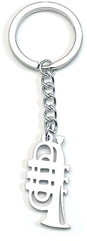 Zynara Trompete Schlüsselanhänger, Glücksbringer Geschenk | Mini Musikinstrument Anhänger, Geschenkidee für Musikliebhaber,Trompete Geschenk, Geschenke für Frauen
