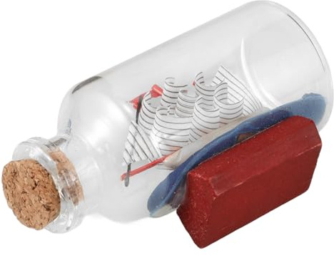 Toyvian Glas dekoflasche Segelschiff Mini Modell Nautische Heimdekoration Geschenk Freundschaft Erinnerung