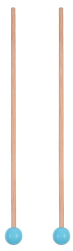 GARVALON Xylophon Marimba Hammer mit Ahornstiel und Silikonkopf Holz Mallet für Musikinstrumente Klang und Langlebig für Kinder ab Jahren