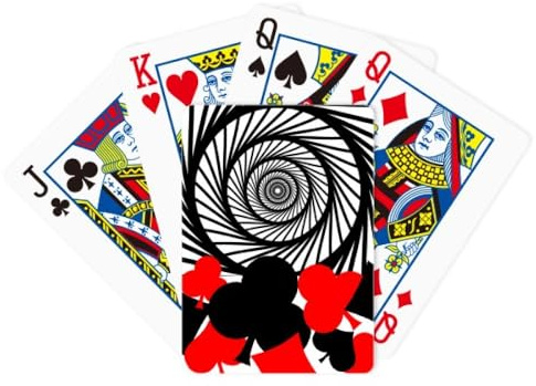 no/no Illusion Line Repeat Circle Symbol Poker Spielkarte Klassisches Spiel