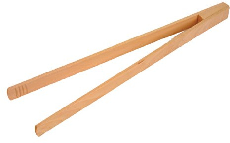 Faringdon 32cm Beech Tongs (17740165), Brown