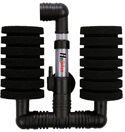 Huijukon Filtre Double éponge pour Aquarium 20L à 100L