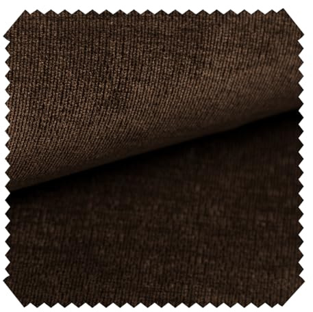 novely® ISSUM - Samtweicher Chenille-Möbelstoff - Sehr Robuster Polsterstoff - Pflegeleichte Meterware 1lfm | Farbe: 22 Dunkelbraun