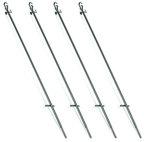 4 x Nitehawk Telescopic Hunting Hide Poles For Pigeon Shooting/Hunting 1.1m–1.9m