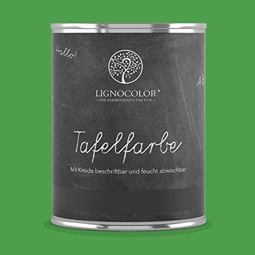 Lignocolor Tafelfarbe Tafellack echter Tafel-Look 750ml (Spring Green 06) NEU
