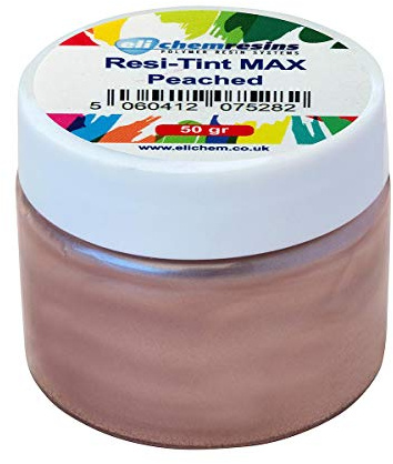 resi-TINT MAX PEARL 50 gr, Farbpaste, Epoxidharzfarbe, Resinfarbe, hochpigmentierte Farbe (Peached) rosa