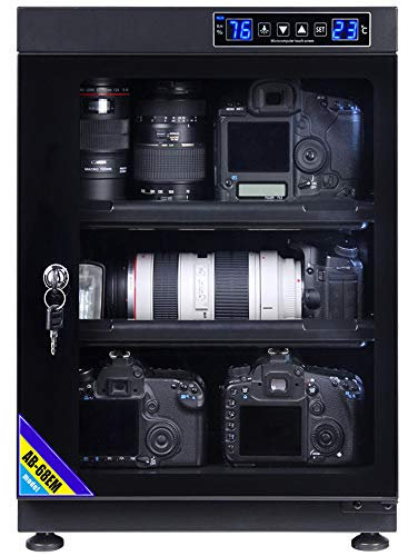 Spolehli - Deumidificatore a secco con controllo digitale da 65L con fotocamera automatica, intelligente e a secco, per obiettivo della macchina fotografica, attrezzatura elettronica, timbro per tè