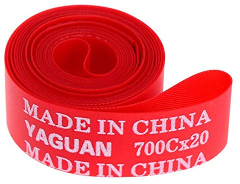 Reifen-Zwischenlage, Asduaro 2 Stücke PVC Rot Fahrrad Reifen Pannenschutz Liner Felgenband Anti Punktion Bike Reifen Felgenband für MTB Mountain Road Bike,26 Zoll/ 27,5 Zoll/ 29 Zoll/700C