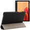 ebestStar - Cover per Samsung Galaxy Tab A7 10.4 T505 (2022, 2020), Custodia Protezione Flip Magnetica, Slim Case Sottile Pelle PU, Nero + Vetro Temperato