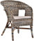 korb.outlet Rattan-Sessel/Stapelsessel Bella aus Natur-Rattan (Mehrfarbig, mit Polster)