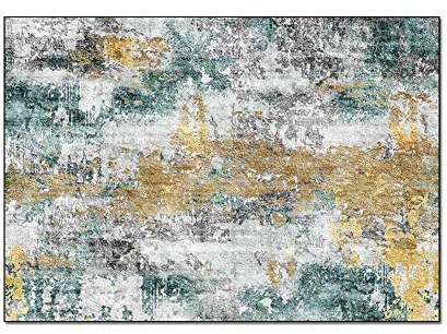 Terrasse Wohnkultur Balkon Teppich Gold grün grau Abstrakter Heller Luxus für Schlafzimmer & Heimtextilien 200*300