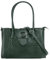 Cluty Shopper Echt Leder Damen | Made in Italy, Smartphonefach, Kroko Handtasche, Umhängetasche mit Krokoprägung, Ledertasche mit Reißverschluss | 021330