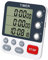 Minuteur de Cuisine numérique 3 canaux minuteur de Cuisine minuteur Multifonction chronomètre pour la Cuisine, la pâtisserie, l'apprentissage des Enfants, Les Jeux, écran LCD, Support magnétique… (A)