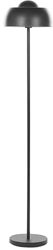 Beliani Moderne Stehlampe schwarz matt aus Stahl Dekolampe 148 cm Senette
