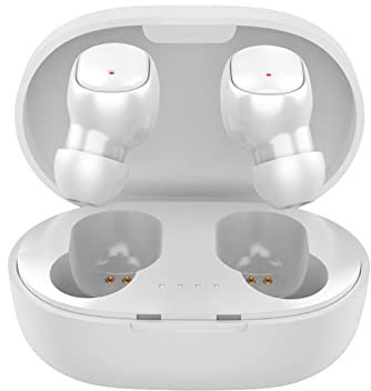 Irfora A6S Pro - Auriculares inalámbricos para coche (Bluetooth 5.0, estéreo, cancelación de ruido IPX4, resistentes al agua, con estuche de carga inalámbrico)