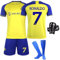 Sternstunde Trikot Sets Kinder, Hause/Auswärts Fußballtrikot für Kinder,Herren Jungen Fussball Jersey Football Trikots, Sportshirt Junge Football Training Tshirts Shorts (Blau, 12-13 Jahre)