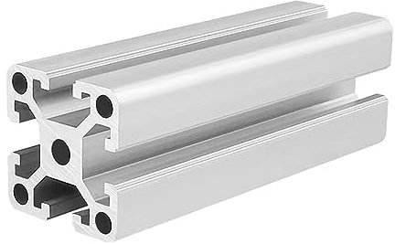 Industrial aluminum profile European standard 4040W-3.0mm black heavy-duty aluminum alloy fish tank frame workbench frame 40 * 40W Cheerfully (Color : 4040W-Silver, Size : 800mm)